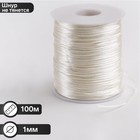 Шнур нейлоновый на бобине, d=1мм L=100м, цвет молочный Шнур нейлоновый на бобине, d=1мм L=100м, цвет молочный