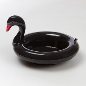 Миска сервировочная керамическая Floatie Black Swan