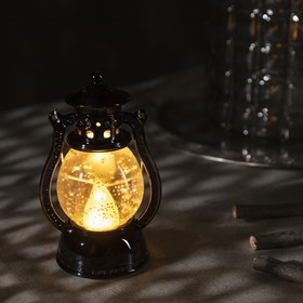 Фигура световая "Черный фонарь", 12х7,5х5 см, от бат. 3хLR44, Т/БЕЛЫЙ