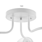 Люстра 1341002/3PK E27 15Вт белый-розовый - фото 2724003