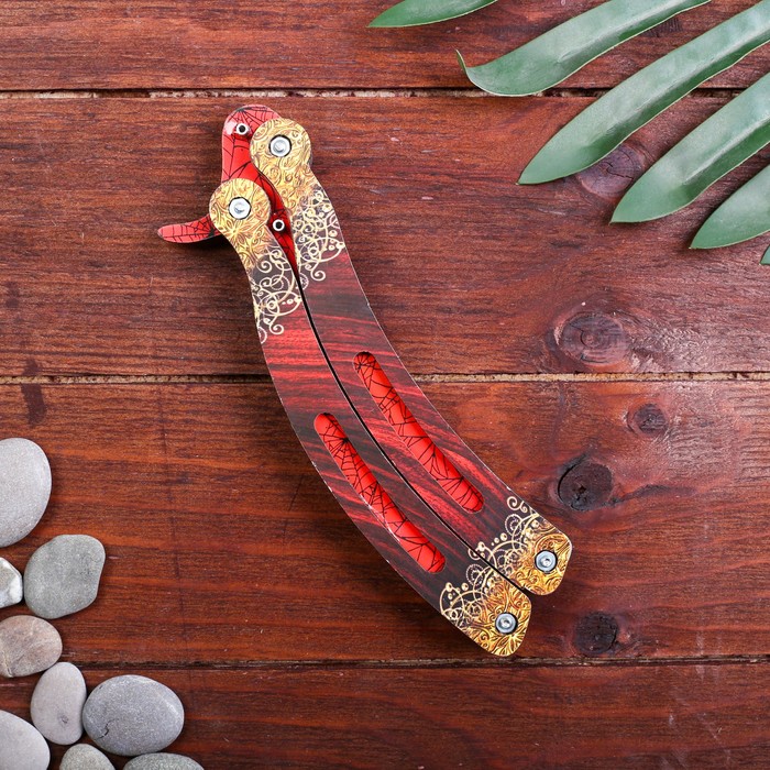 Купить в магазине ЕОНК товар Сувенир деревянный «Нож бабочка, крас...