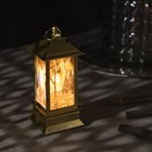 Figure of light "Gold torch", 13х5.5x5.5 cm from the battery (in a set), T-WHITE