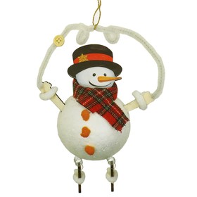 Creativity kit - design Christmas tree ornament "the snow man on wire"
