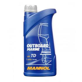 Масло моторное MANNOL 2T п/с Outboard Marine, 1 л 3946768