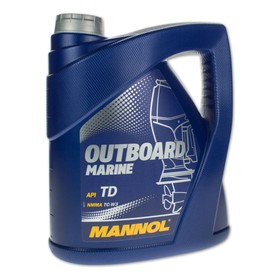 Масло моторное MANNOL 2T п/с Outboard Marine, 4 л 3946769