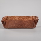 Tartlet, brown, shape rectangle, 3.3 x 8.5 x 2.5 cm