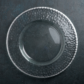 Тарелка подстановочная «Фишер», d=35 см, цвет обводки серебряный