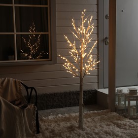 Светодиодное дерево «Берёза» 1.8 м, 144 LED, постоянное свечение, 220 В, свечение тёплое белое