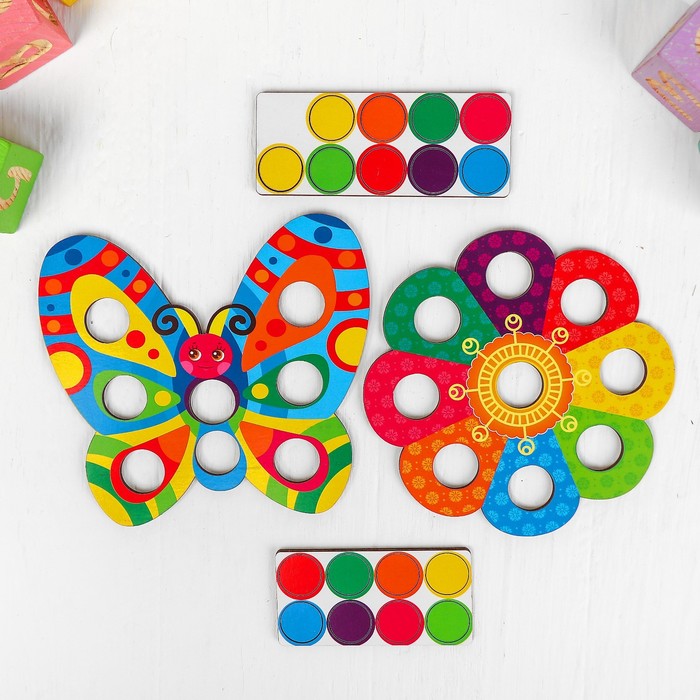 Мозаика «Цветок и бабочка» 4624172