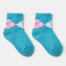 Носки детские махровые, цвет голубой, размер 16-18