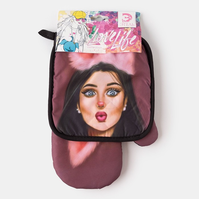 Кух. набор 2 пр. Этель Love Life "Пушистая", прихв. 17*17 см, рукав. 26*16 см,100% п/э - фото 798327282 Кух. набор 2 пр. Этель Love Life "Пушистая", прихв. 17*17 см, рукав. 26*16 см,100% п/э - фото 798327282