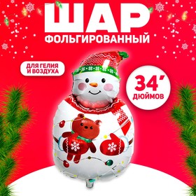 Шар фольгированный 34" "Снеговик с мишкой" в Донецке