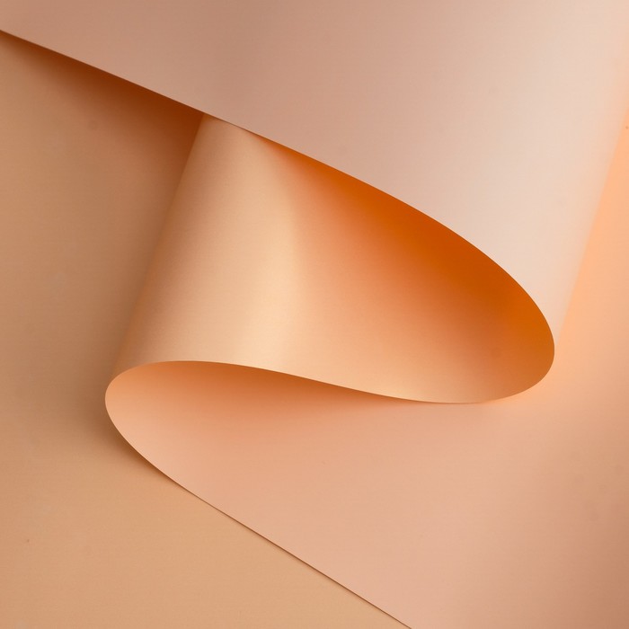 Пленка двухсторонняя «Бархат», абрикосовый, 0,5 х 10 м - фото 736089
