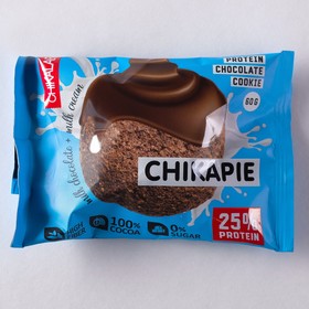 Протеиновое печенье в шоколаде CHIKALAB, с шоколадной начинкой, 60 г