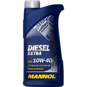 Масло моторное MANNOL 10w40 п/с Diesel Extra, 1 л 3946737