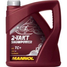 Масло моторное MANNOL 2Т син. SNOWPOWER, 4 л 3946786