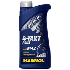 Масло моторное MANNOL 4T п/с 10w40 PLUS, 1 л 3946790