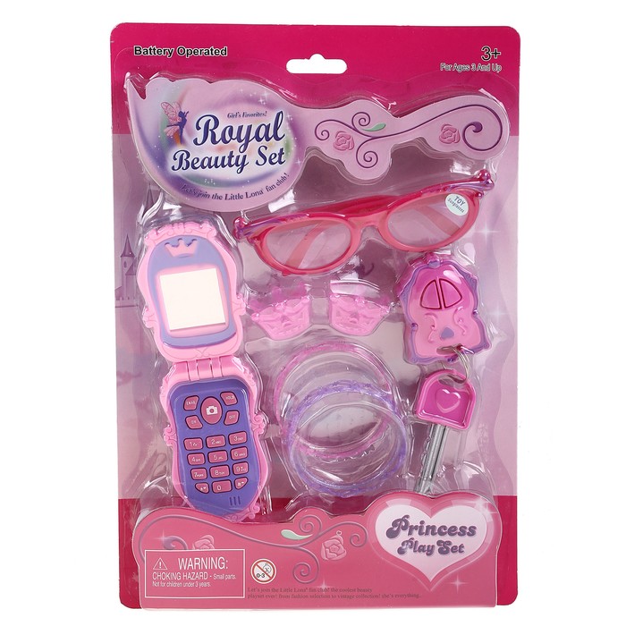 Набор украшений для девочек, с телефоном, 7 предметов