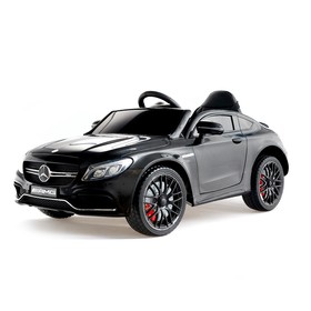Электромобиль MERCEDES-BENZ C63 S AMG, EVA колёса, цвет черный