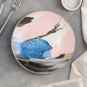 Тарелка керамическая десертная «Дали», d=20 см, цвет разноцветный