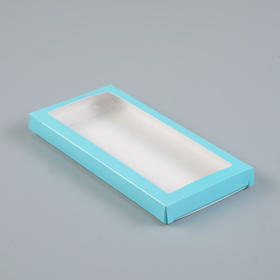 Подарочная коробка под плитку шоколада, голубой, 17,1 х 8 х 1,4 см