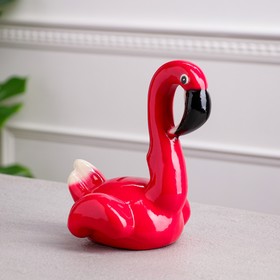 Копилка "Фламинго", розовая, керамика, 20.5 см в Донецке