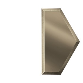 Зеркальная бронзовая плитка «Полусота» с фацетом 10 мм, 100х173 мм