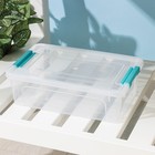 Контейнер 1,7 л Smart Box, цвет прозрачно-бирюзовый Контейнер 1,7 л Smart Box, цвет прозрачно-бирюзовый