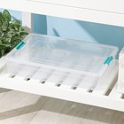 Контейнер 5,5 л Smart Box, цвет прозрачно-бирюзовый Контейнер 5,5 л Smart Box, цвет прозрачно-бирюзовый