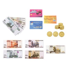 Набор денег с карточками «Мои первые деньги». для девочки, в пакете в Донецке