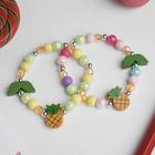 Bracelet children's "Vibracula" pineapple with the leaves, MIX color