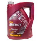 Масло моторное Mannol Energy 5W-30, SL, синтетическое, канистра, 4 л, (АКЦИЯ 3+1 л) 4677271 - фото 89723