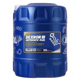 Масло трансмиссионное Mannol ATF DEXRON III, AUTOMATIC Plus, канистра, 20 л 4677278