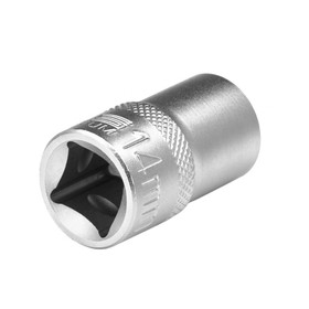 Головка торцевая Stels 13659, под квадрат, 1/2", 14 мм, двенадцатигранная, хромированная 4676879