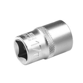 Головка торцевая Stels 13662, под квадрат, 1/2", 17 мм, двенадцатигранная, хромированная 4676881