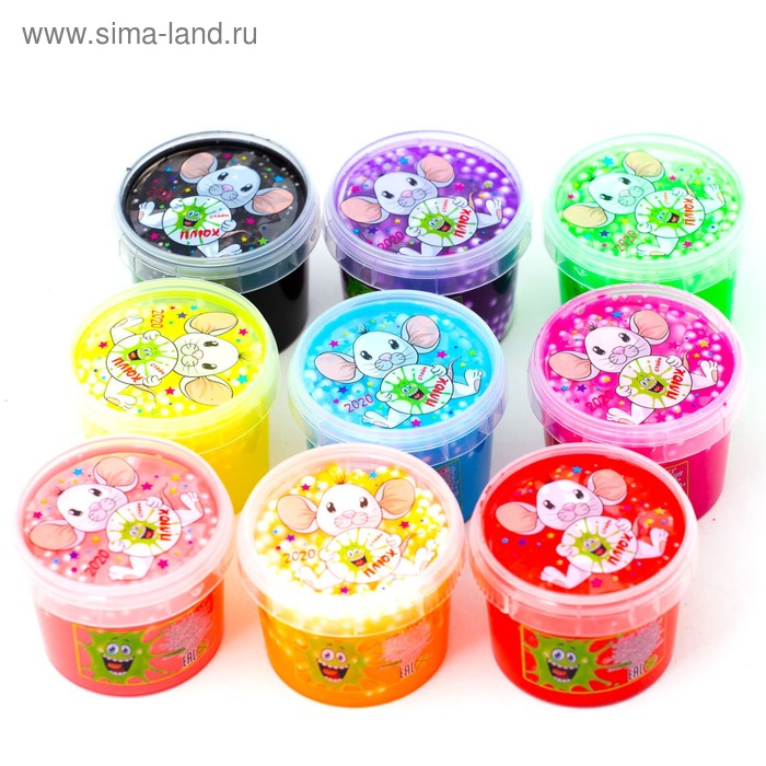 Ассорти 48. Игрушка &quot;слайм&quot; ассорти металлик. игрушки с шариками 90г.