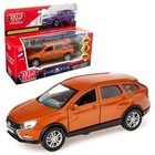 Машина металлическая Lada Vesta SW Cross 12 см, открывающиеся двери, инерционная, цвет золотой 4665343 - фото 7935234