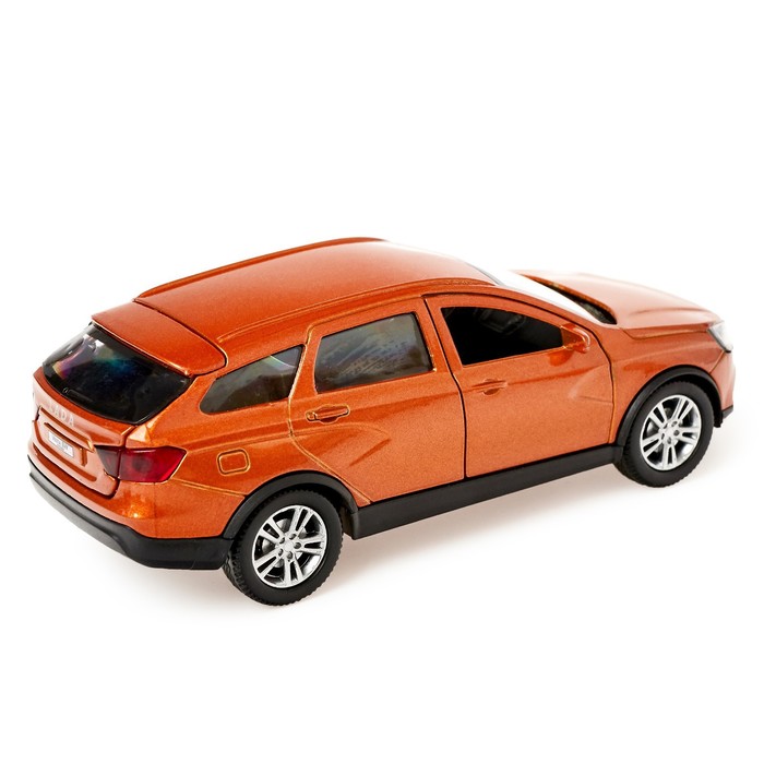 Машина металлическая Lada Vesta SW Cross 12 см, открывающиеся двери, инерционная, цвет золотой - фото 798343480
