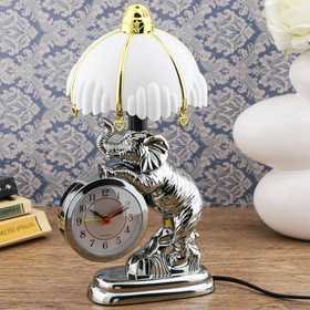 Часы-светильник "Дамбо", с будильником, 27х12 см