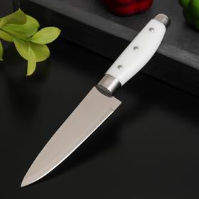 Нож кухонный Доляна «Инканто», лезвие 12 см, цвет белый