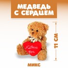 Soft toy "Bear with heart" MIX color