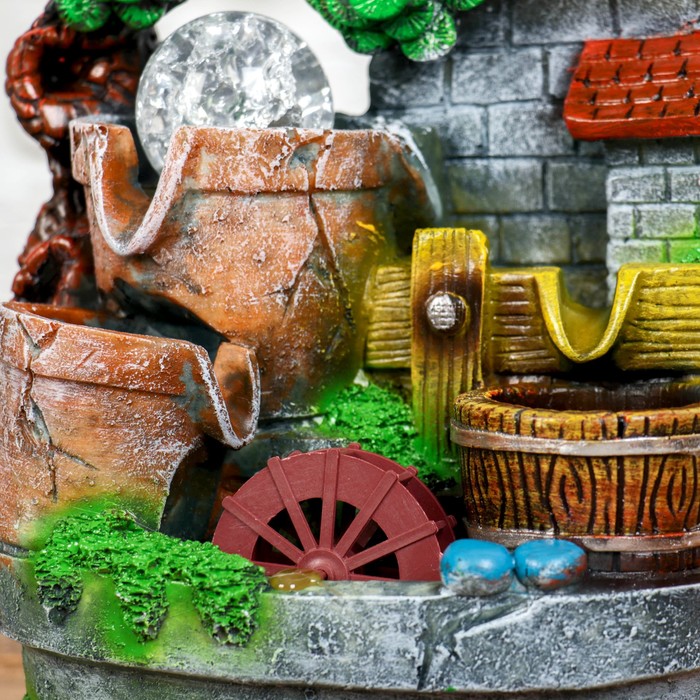 Фонтан "Каменные кувшины" 12*19*29 см (с подсветкой)