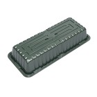 Мини-парник для рассады, 40 × 16 × 12 см, без вставок, тёмно-зелёный, Greengo 4606246