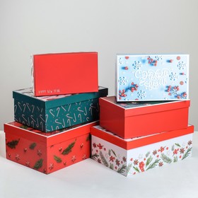 Набор подарочных коробок 6в1 «Стильный», 20 х 12,5 х 7,5 - 32,5 х 20 х 12,5 см