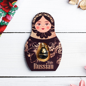 Подвеска-матрёшка на открытке Russian style в Донецке