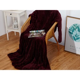 Плед Orrizonte, размер 150 × 200 см, цвет сливовый, велсофт