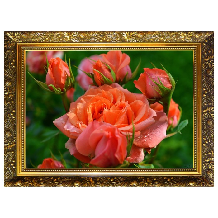 Алмазная мозаика «Королева сада» 29,5×20,5 см, 25 цветов - фото 656422