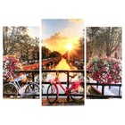 Модульная картина "Канал Амстердама" ( 2-25х50, 30х60 см) 60х80 см Модульная картина "Канал Амстердама" ( 2-25х50, 30х60 см) 60х80 см