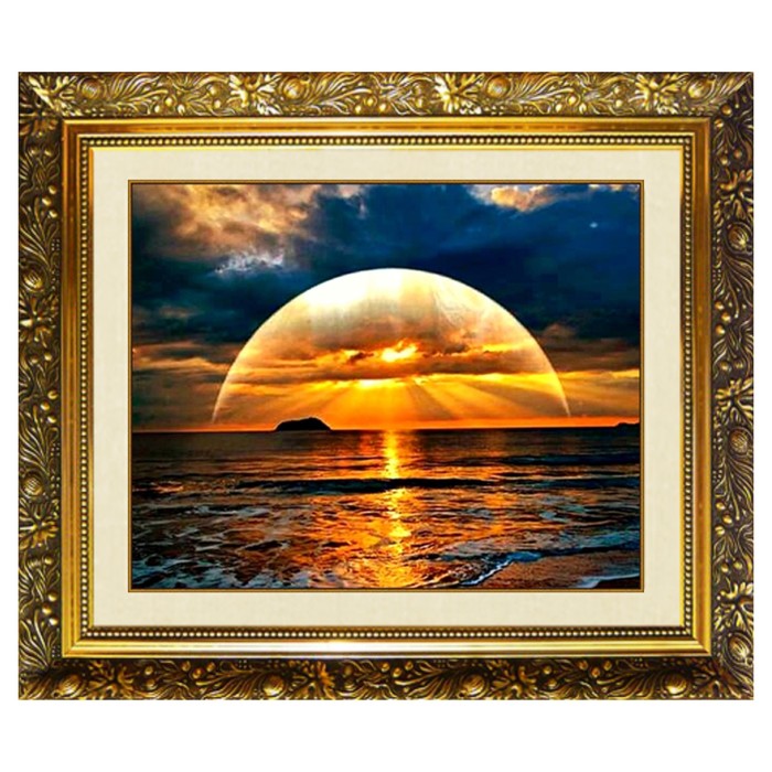 Алмазная мозаика на подрамнике «Морское великолепие» 50×40см, 35 цветов - фото 656338