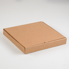 Упаковка для пиццы, бурая, 30 х 30 х 4 см - фото 751927